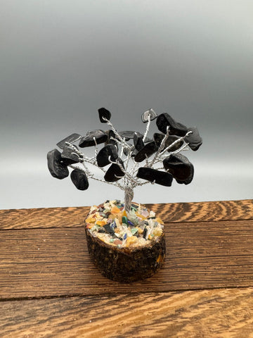 Handgefertigter Heilsteinbaum – dekorativer Edelsteinbaum aus Natursteinen ca. 6cm