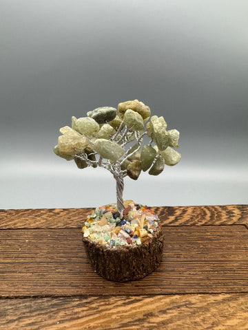 Handgefertigter Heilsteinbaum – dekorativer Edelsteinbaum aus Natursteinen ca. 6cm