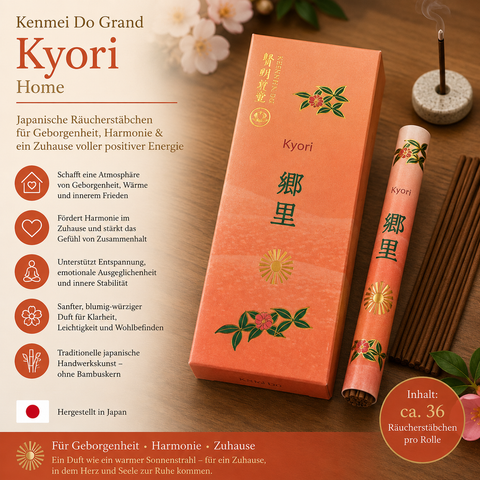 Kenmei Do Kyori – Heimat | Japanische Räucherstäbchen für Geborgenheit & innere Ruhe