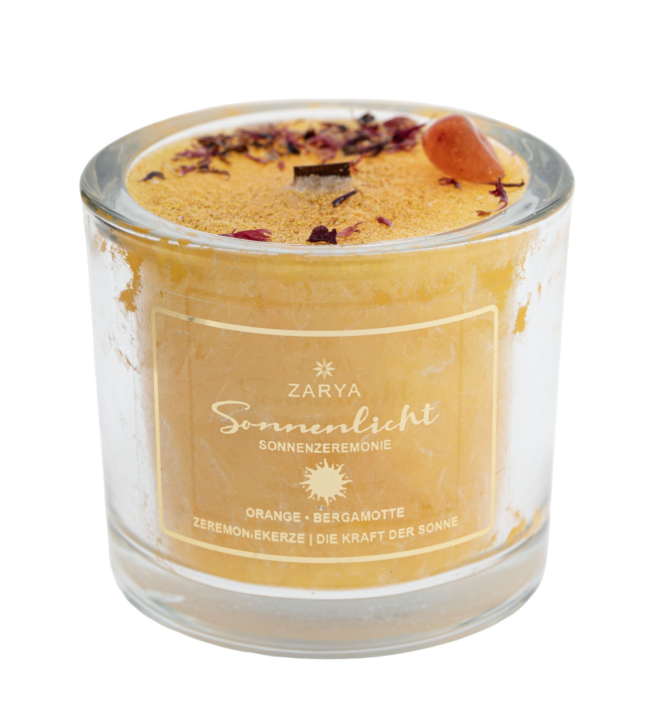 Zeremoniekerze Sonnenlicht Orange, Bergamotte – Seelenecho