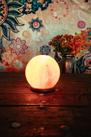 Salzkristalllampe Kugel – Ansicht 2