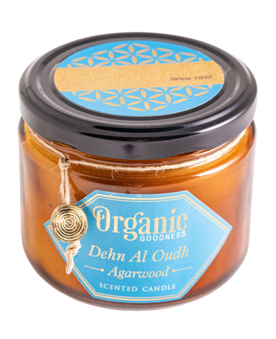 Organic Sojawachskerze mit Deckel Agarholz – Ansicht 2