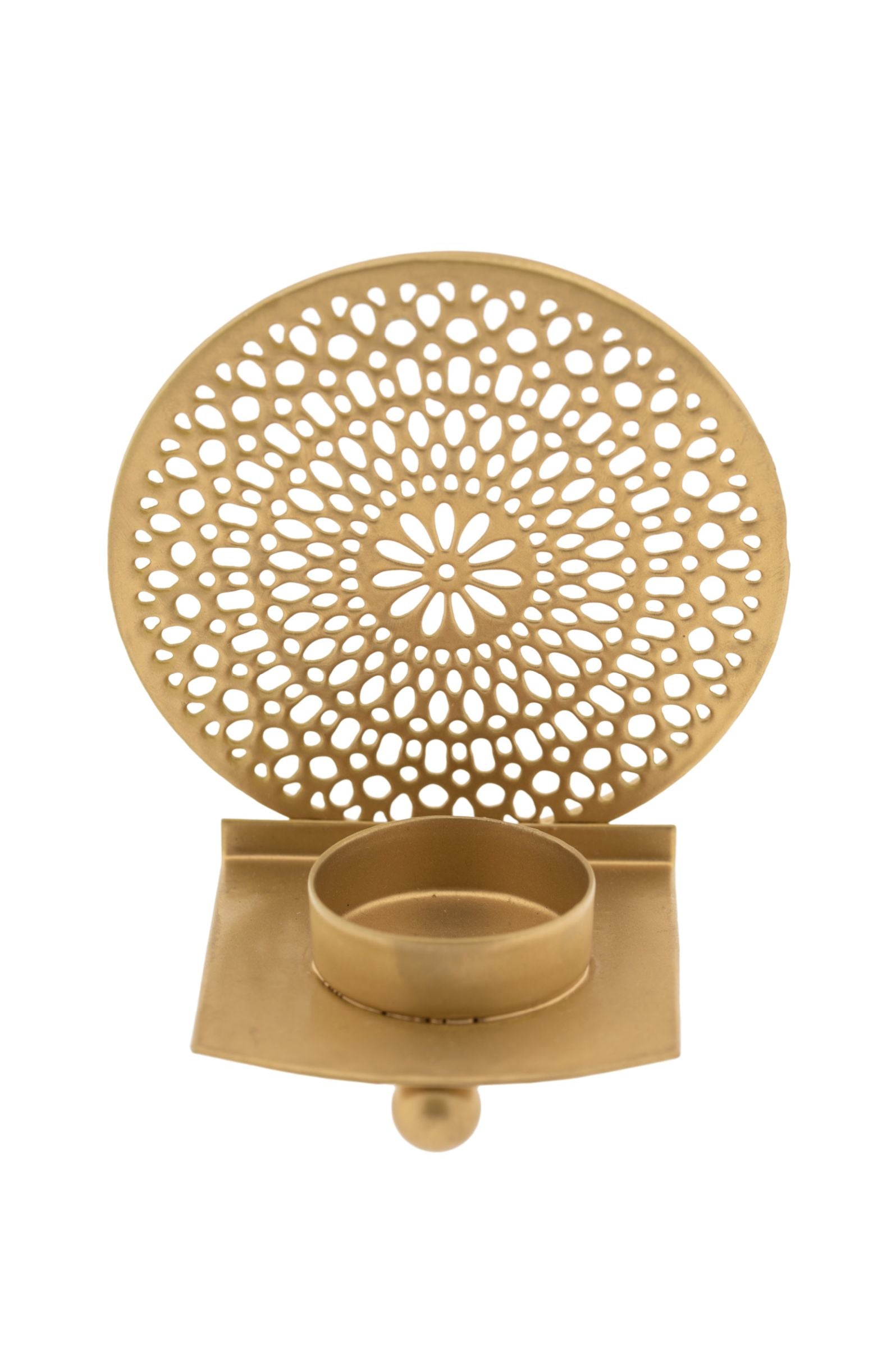 Lichtobjekt Mandalastern gold – Seelenecho