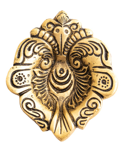 Gheelampe Ganesh schweres Messing – Ansicht 2