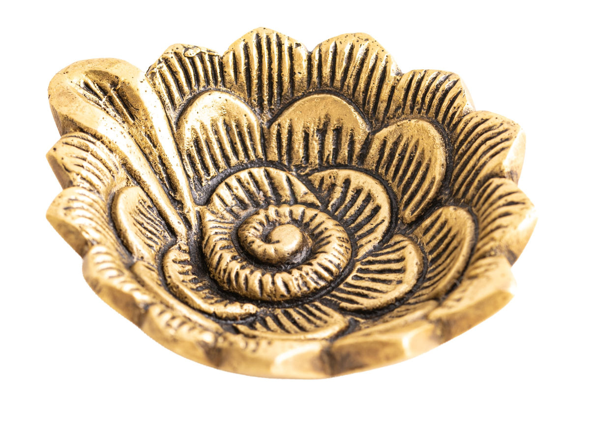 Gheelampe Lotus schweres Messing – Seelenecho