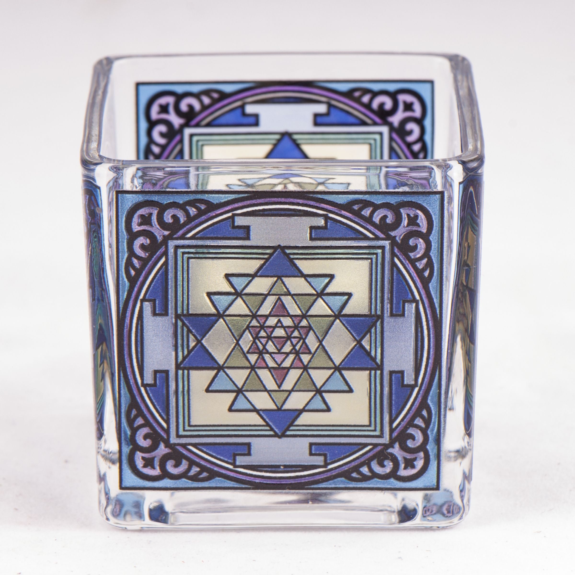 Teelichtglas Shri Yantra – Ansicht 2