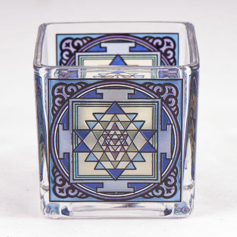 Teelichtglas Shri Yantra – Ansicht 2