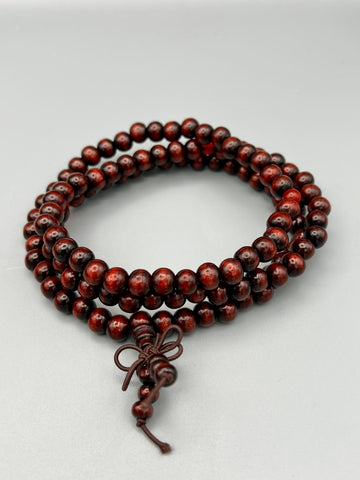 Mala Armband aus Sandelholz & Ebenholz – 108 Perlen | Natürlich, kraftvoll & vielseitig tragbar
