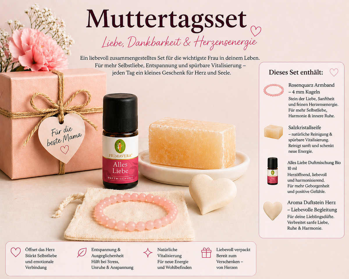 Muttertagsset „Liebe, Dankbarkeit & Herzensenergie“