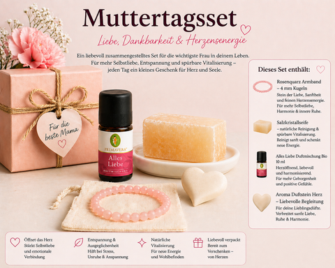 Muttertagsset „Liebe, Dankbarkeit & Herzensenergie“