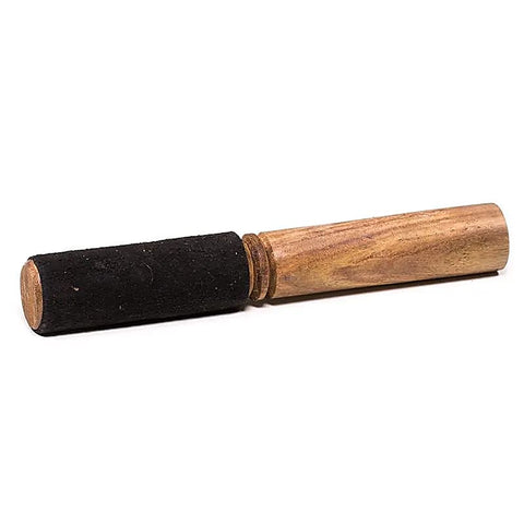 Klangschalenklöppel Holz mit Filzüberzug