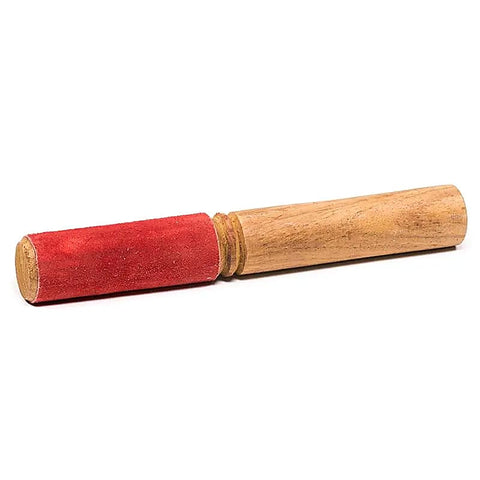 Klangschalenklöppel Holz mit Filzüberzug
