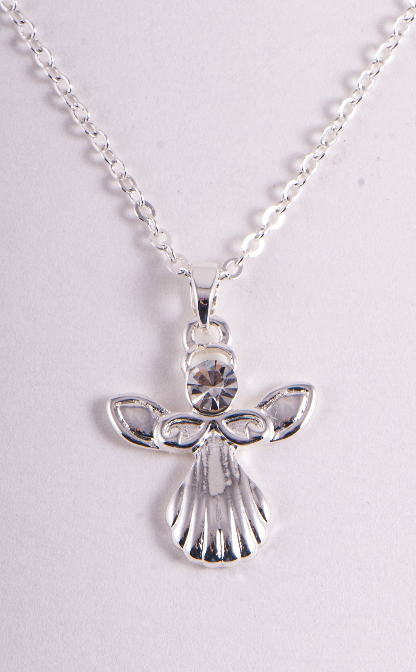 Schutzengel Anhänger m. 50cm Kette – Seelenecho