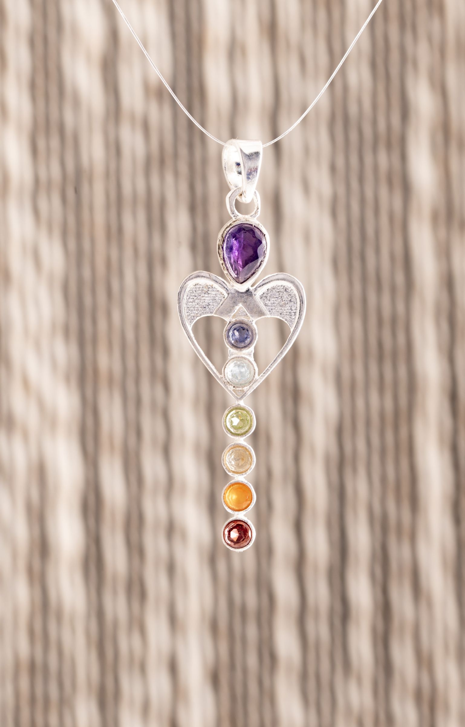 Chakra Engel Anhänger 925er Silber – Ansicht 2