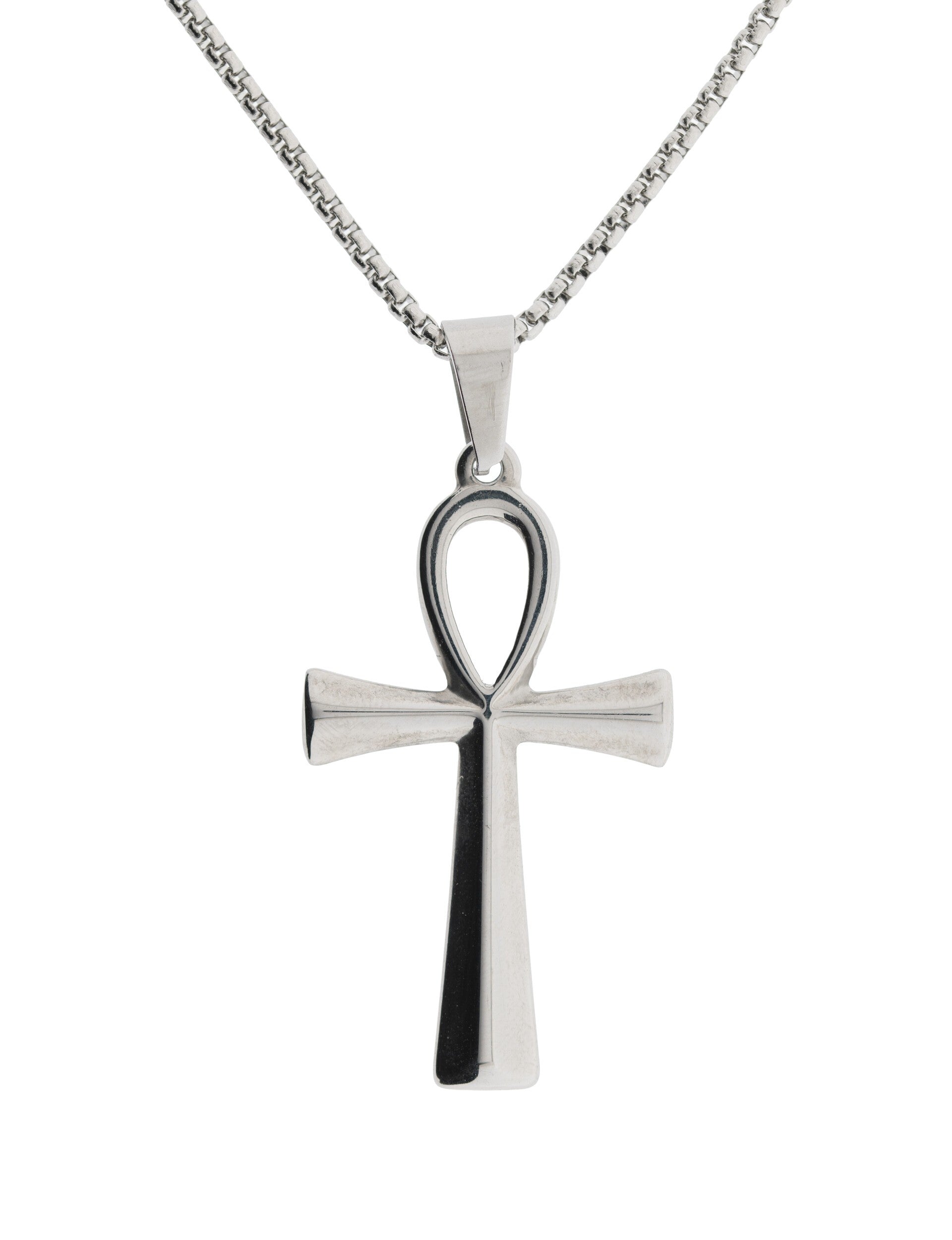 Ankh Anhänger aus Edelstahl mit 60 cm Kette