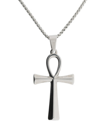 Ankh Anhänger aus Edelstahl mit 60 cm Kette