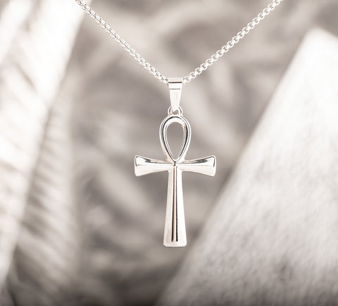 Ankh Anhänger aus Edelstahl mit Kette – Ansicht 2