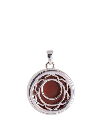 Sakral-Chakra Anhänger mit Karneol und Kette – Seelenecho