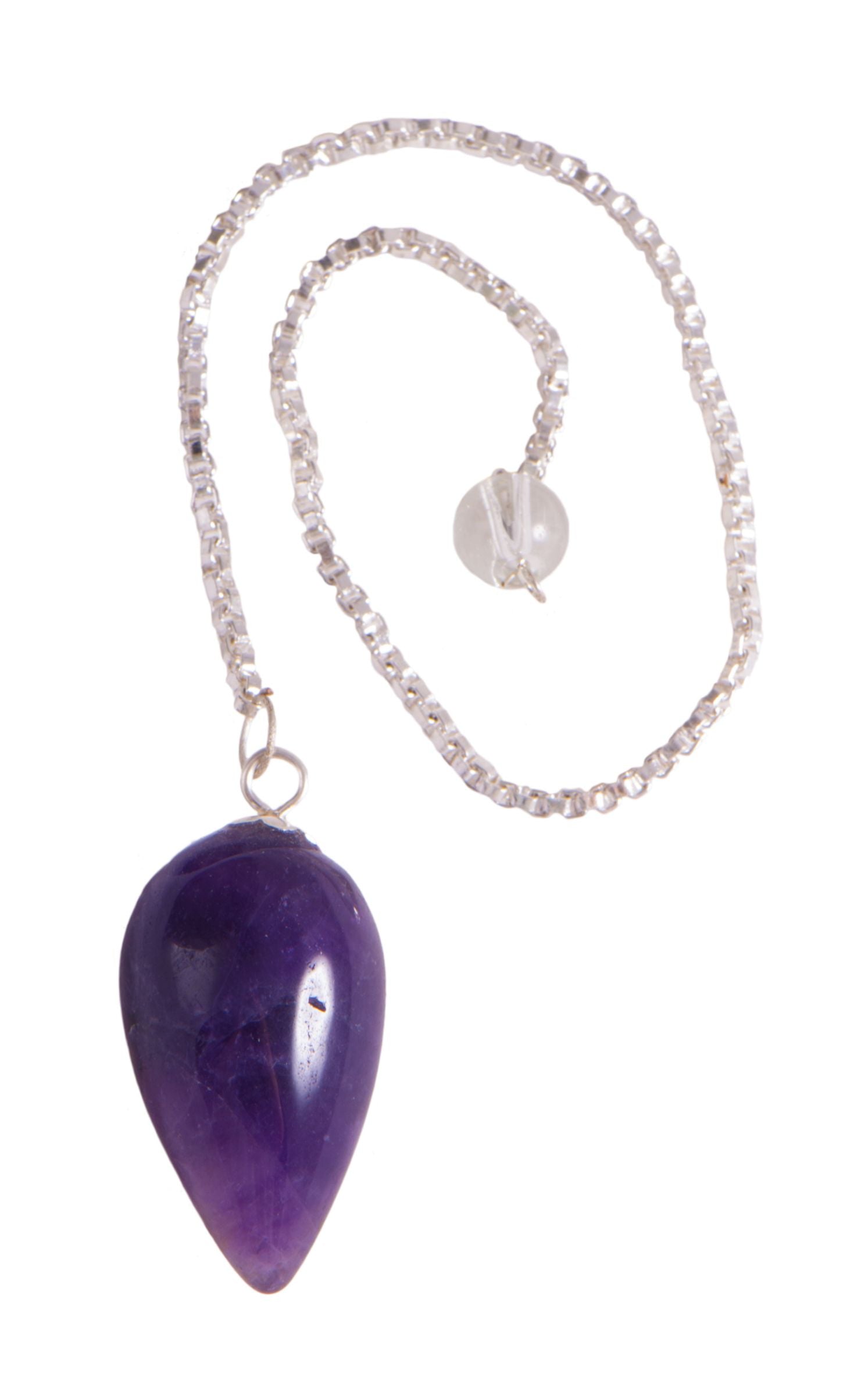Pendel Amethyst mit Panzerkette – Seelenecho