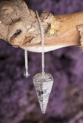 Orgonpendel Obsidian – Ansicht 2