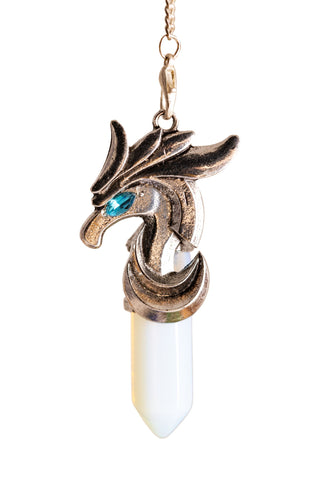 Drachen-Pendel, Opal Glas – Seelenecho