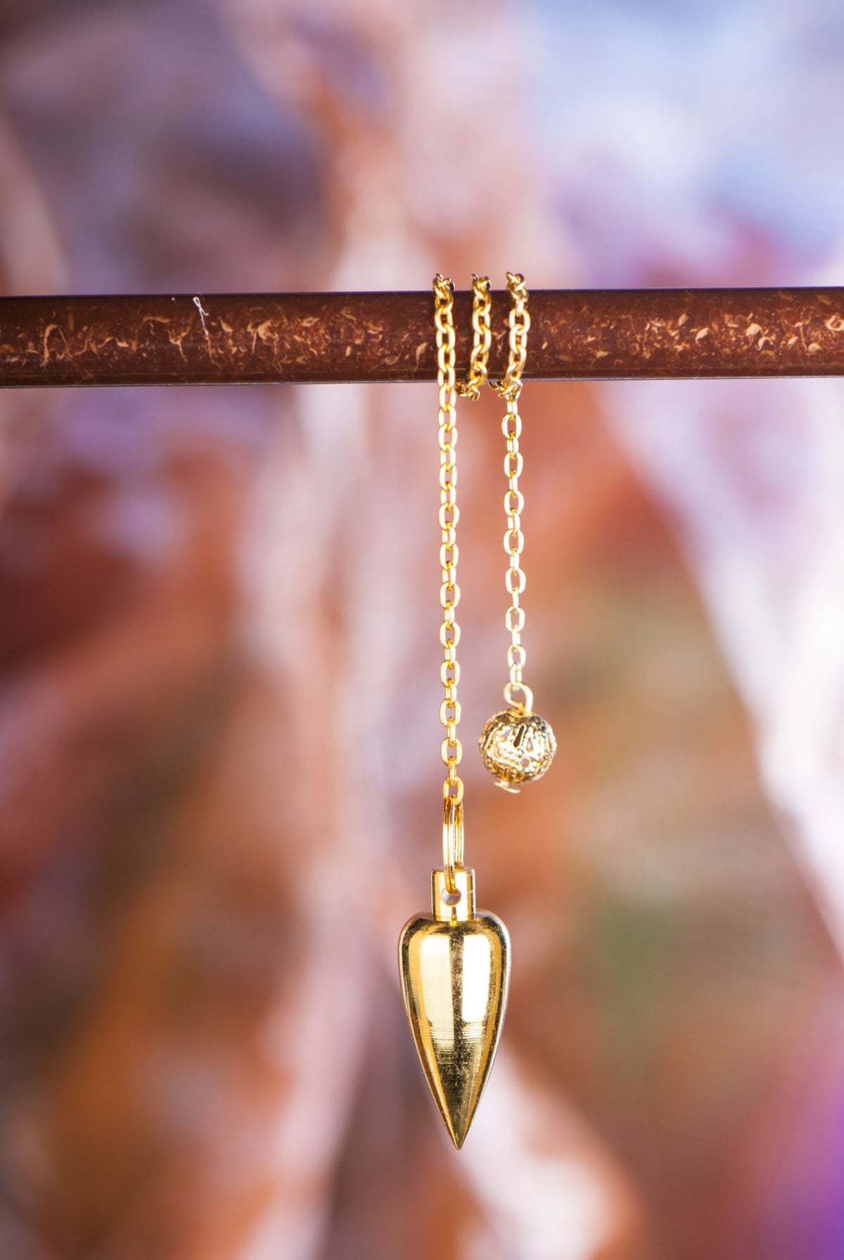Zapfenpendel, vergoldet – Seelenecho