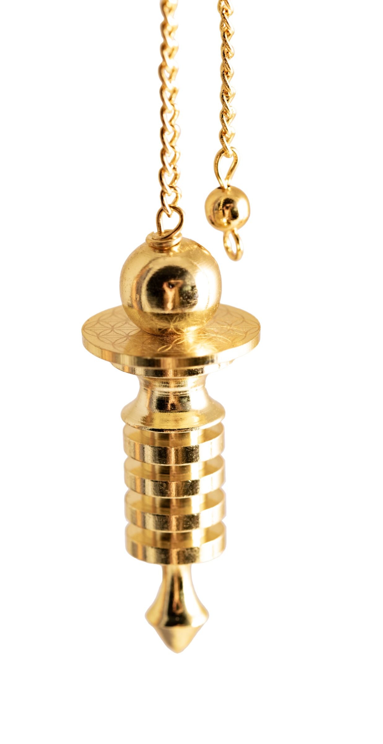 Messing Pendel mit Blume des Lebens – Seelenecho