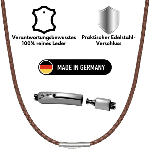Lederkette Hellbraun, getragen – Seelenecho