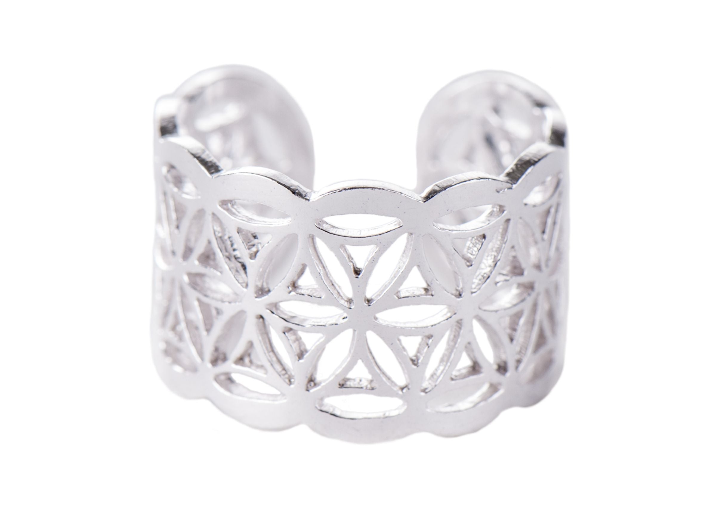 Blume des Lebens Ring aus 925 Sterling Silber – Seelenecho