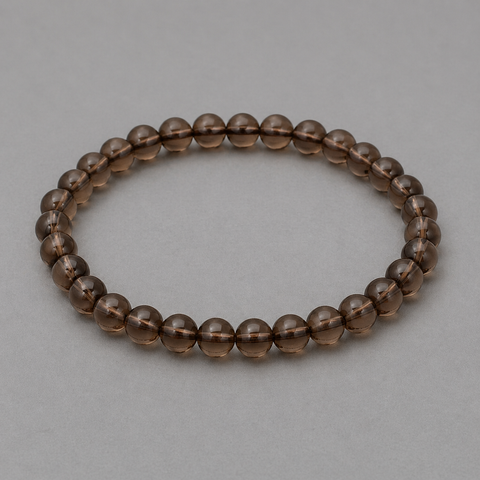 Rauchquarz Armband 6 mm – Erdung, Gelassenheit & innere Ruhe