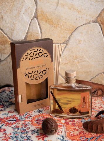 Mandarine & Lorbeerblatt Organic Reed Diffuser – Ansicht 3