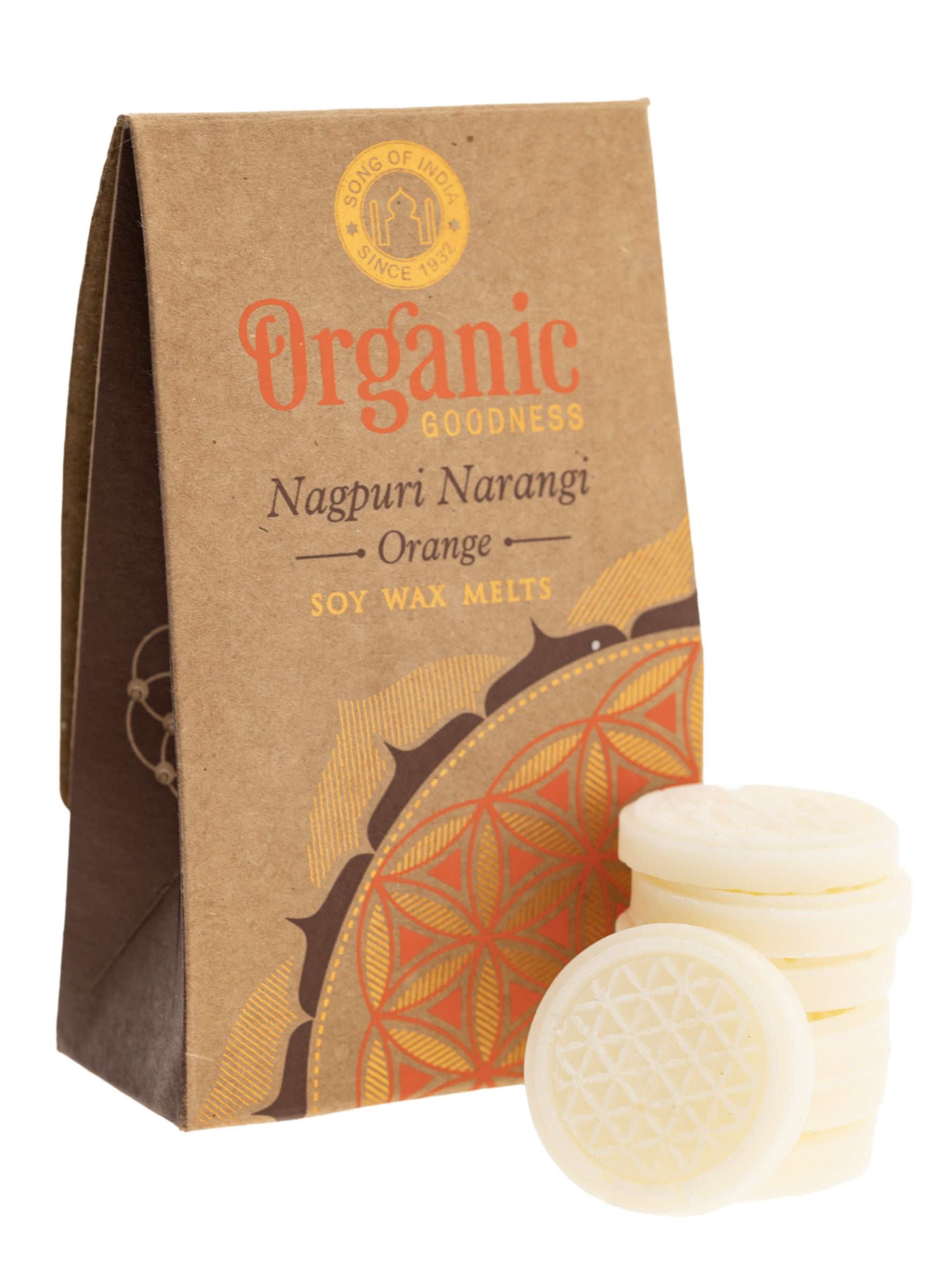 Orangenwachs Blume des Lebens für Aromalampen – Seelenecho