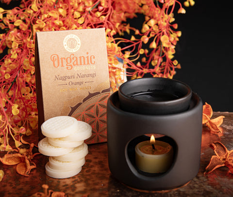Orangenwachs Blume des Lebens für Aromalampen – Ansicht 4
