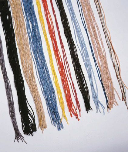 Seidenbänder Set (20 Bänder) Je 1 Farbe + 3 schwarze, 1 mittelblaue, 3 braune – Seelenecho