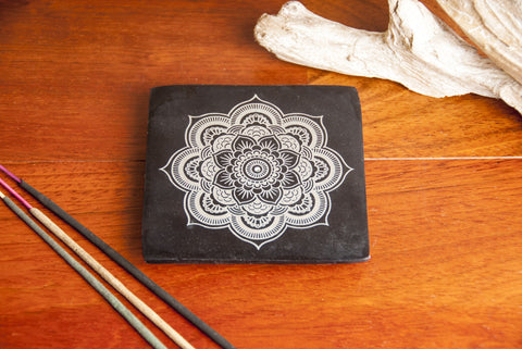 Mandala Specksteinhalter ca. 10 cm – Seelenecho