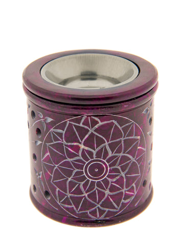 Mandala Aromalampe Speckstein – Seelenecho