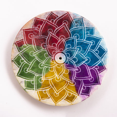 Regenbogen Mandala Stäbchenhalter – Seelenecho
