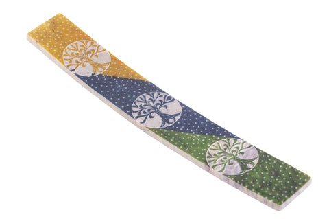 Bunter Lebensbaum Specksteinhalter – Seelenecho