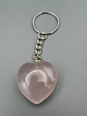 Edelstein Herz Schlüsselanhänger – Kraftstein für unterwegs