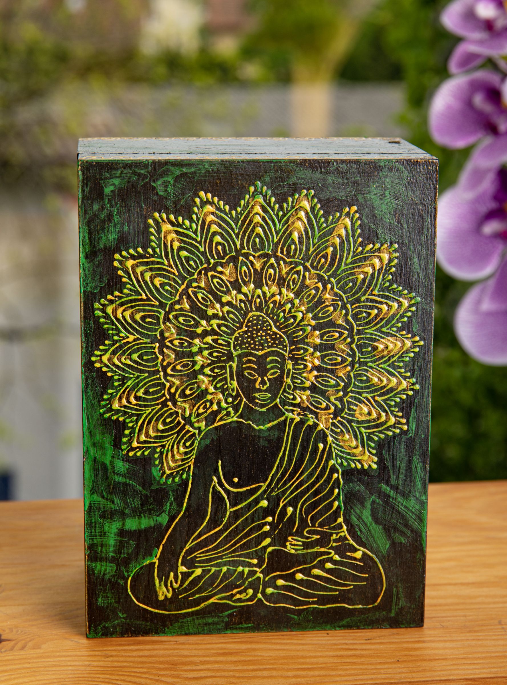 Buddha Holzbox klein – Ansicht 2
