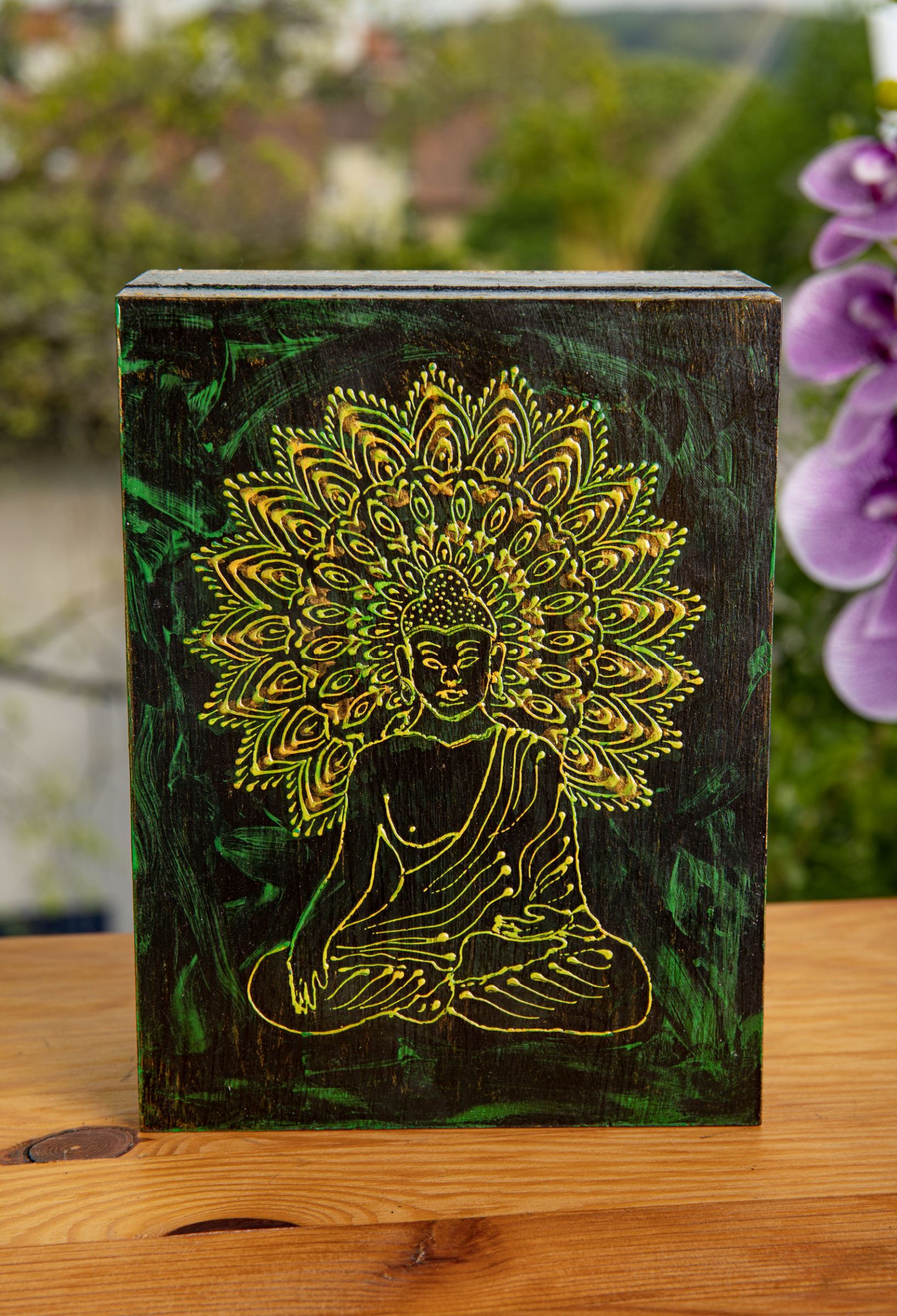 Buddha Holzbox groß – Ansicht 2