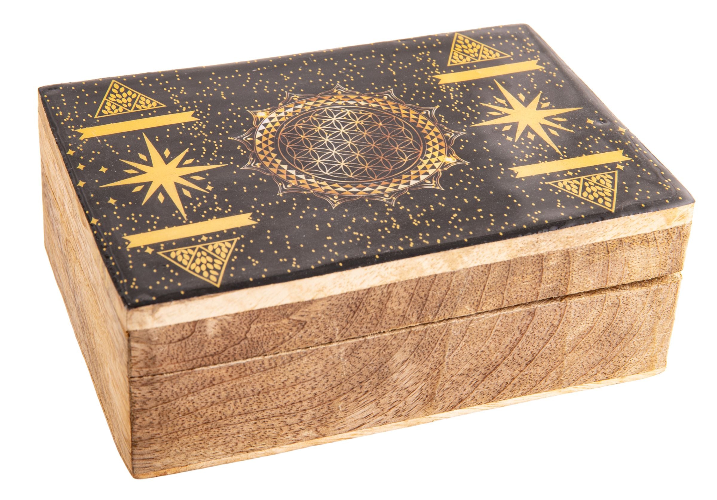 Fantasy Holzbox Blume des Lebens – Seelenecho