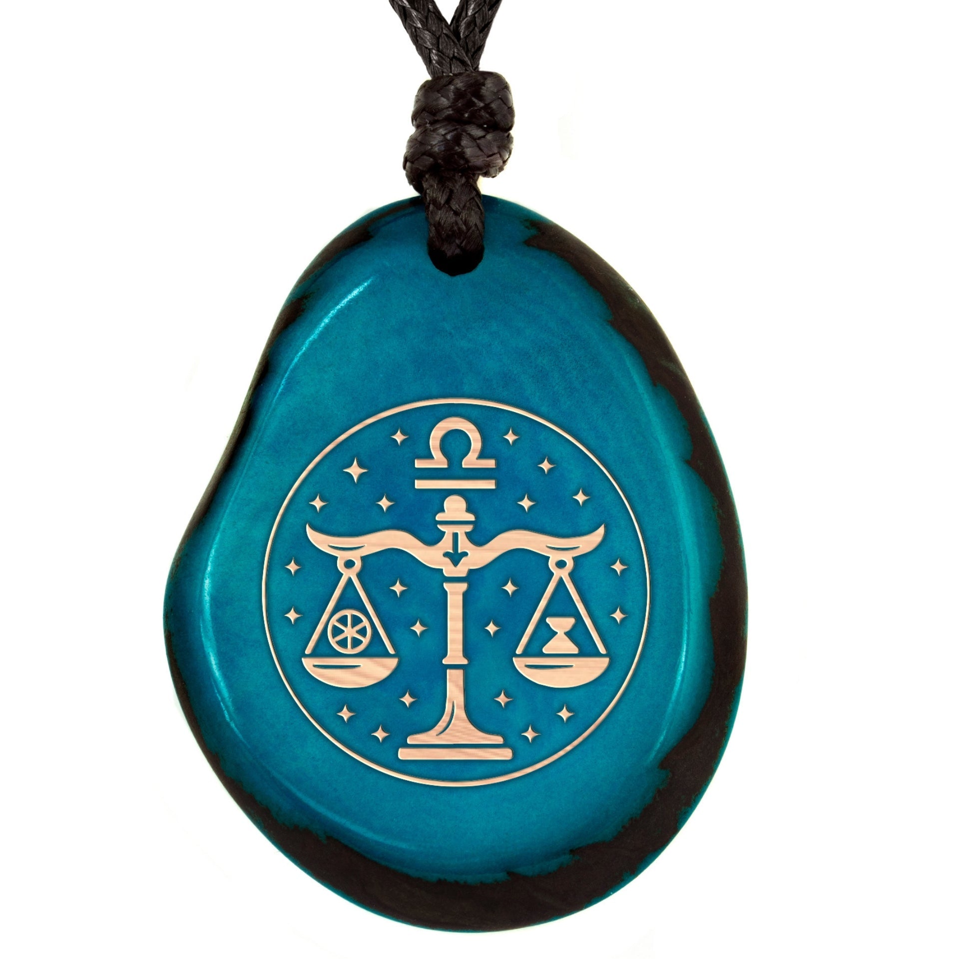 Sternzeichen-Amulett Türkis Waage – Seelenecho