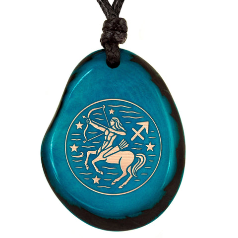 Sternzeichen-Amulett Türkis Schütze – Seelenecho