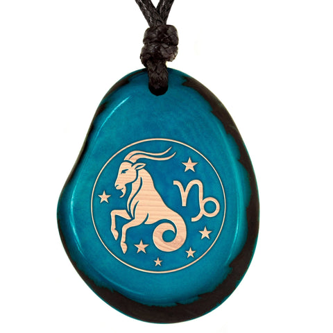 Sternzeichen-Amulett Türkis Steinbock – Seelenecho