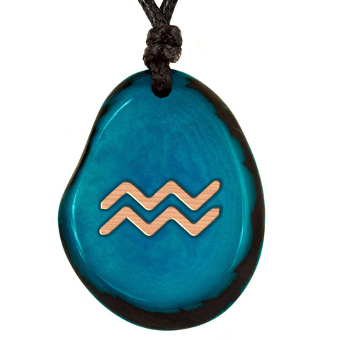 Sternzeichen-Symbol Türkis Wassermann – Seelenecho