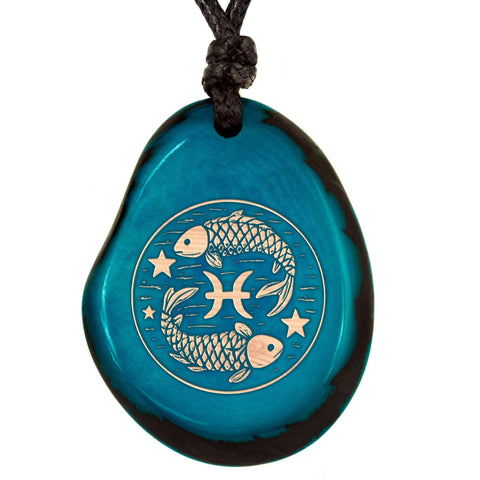 Sternzeichen-Amulett Türkis Fische – Seelenecho