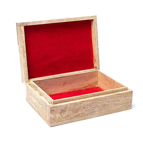 Tarot-Box aus Mangoholz mit Lebensbaum-Symbol