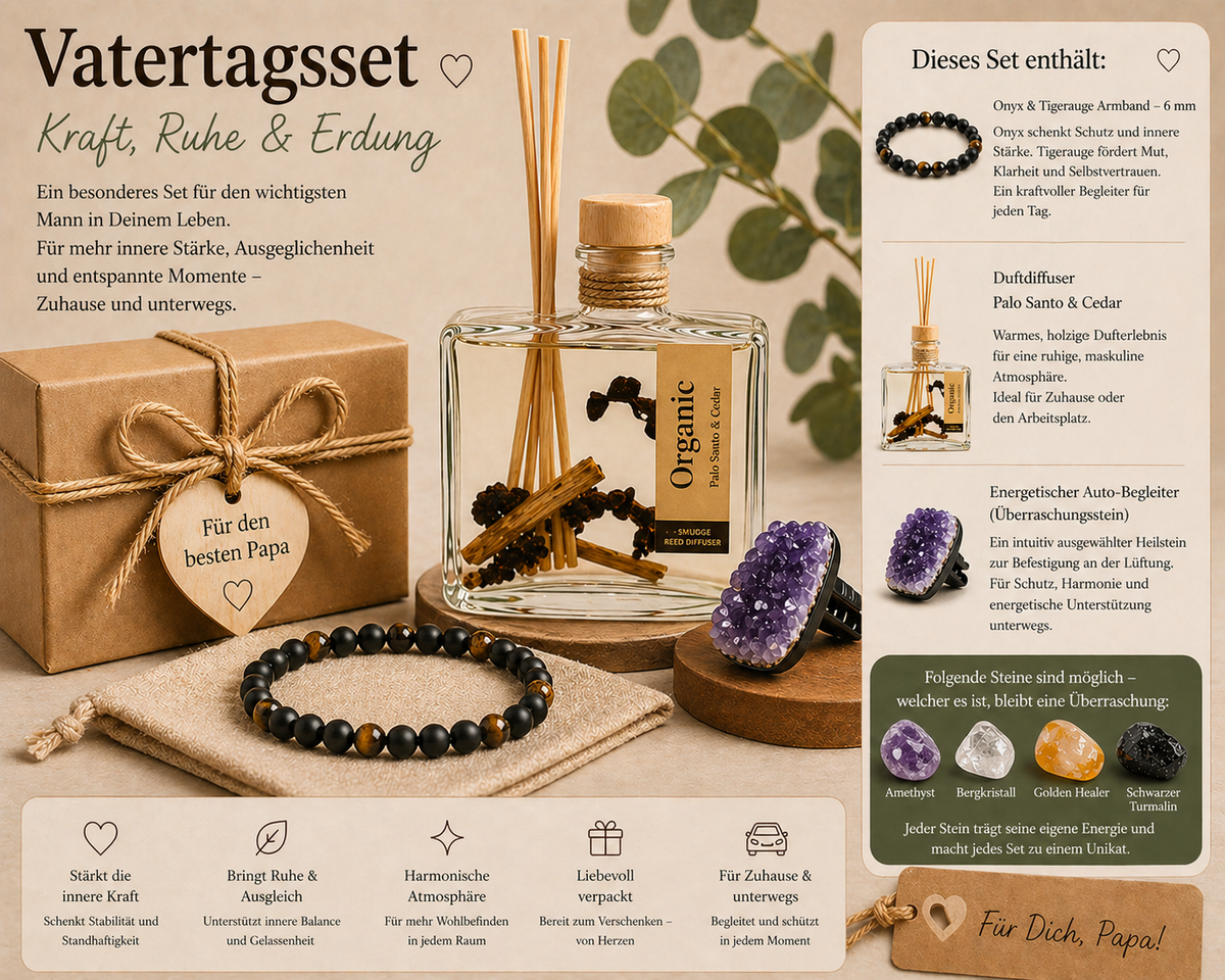 Vatertagsset – Kraft, Ruhe & Erdung | Geschenkset für Männer