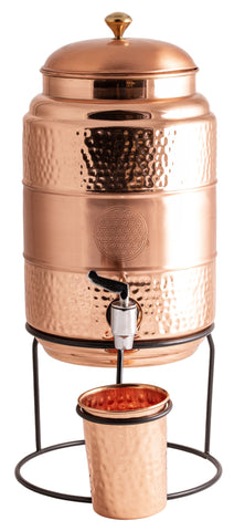 Kupferkaraffe 5l mit Kupferbecher – Seelenecho